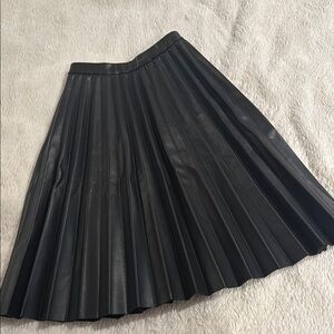 Zara Gray Midi A-Line Skirt for Work